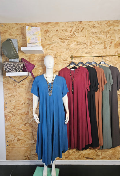 Robe longue évasée