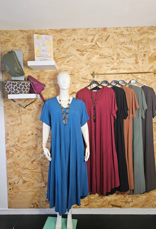 Robe longue évasée
