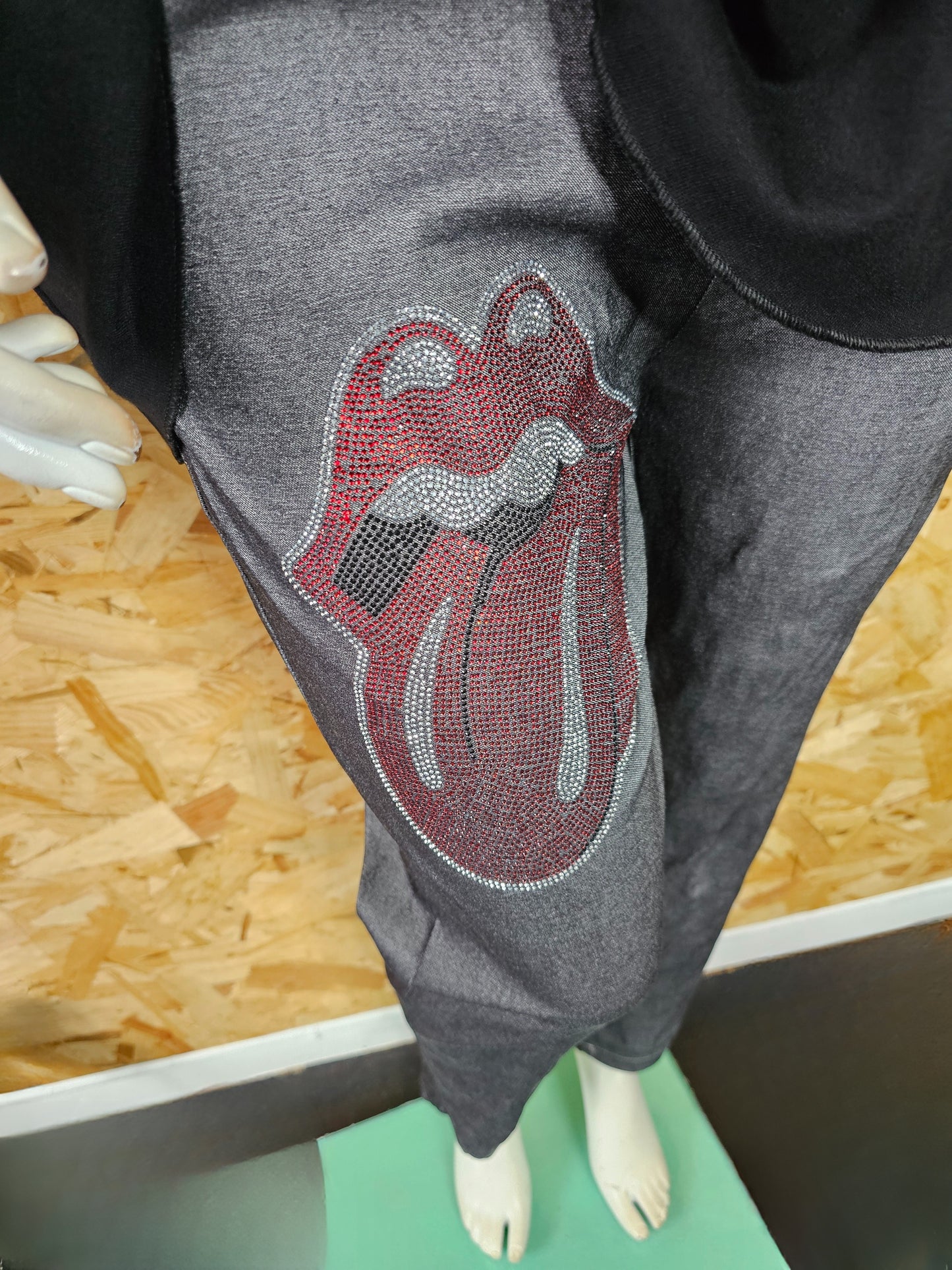 Pantalon super stretch "Mafalda" ou "Rolling stones" "motifs diamants