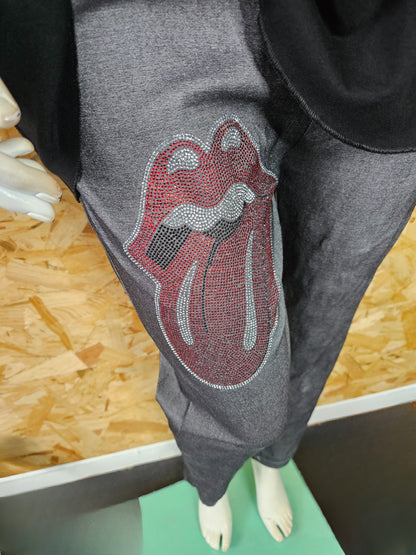 Pantalon super stretch "Mafalda" ou "Rolling stones" "motifs diamants