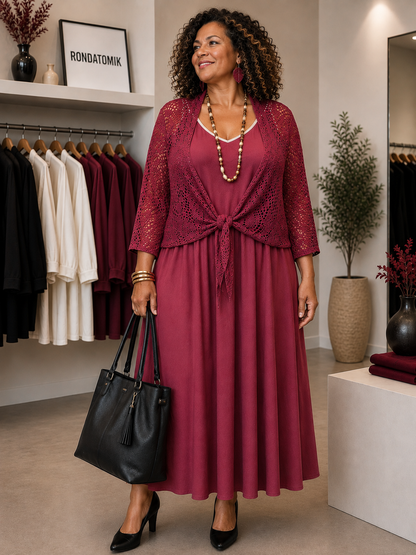 Robe évasée à bretelles