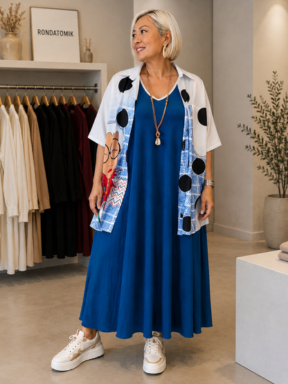 Robe évasée à bretelles
