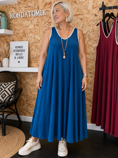 Robe évasée à bretelles