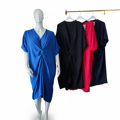Robe effet nœud drapé devant