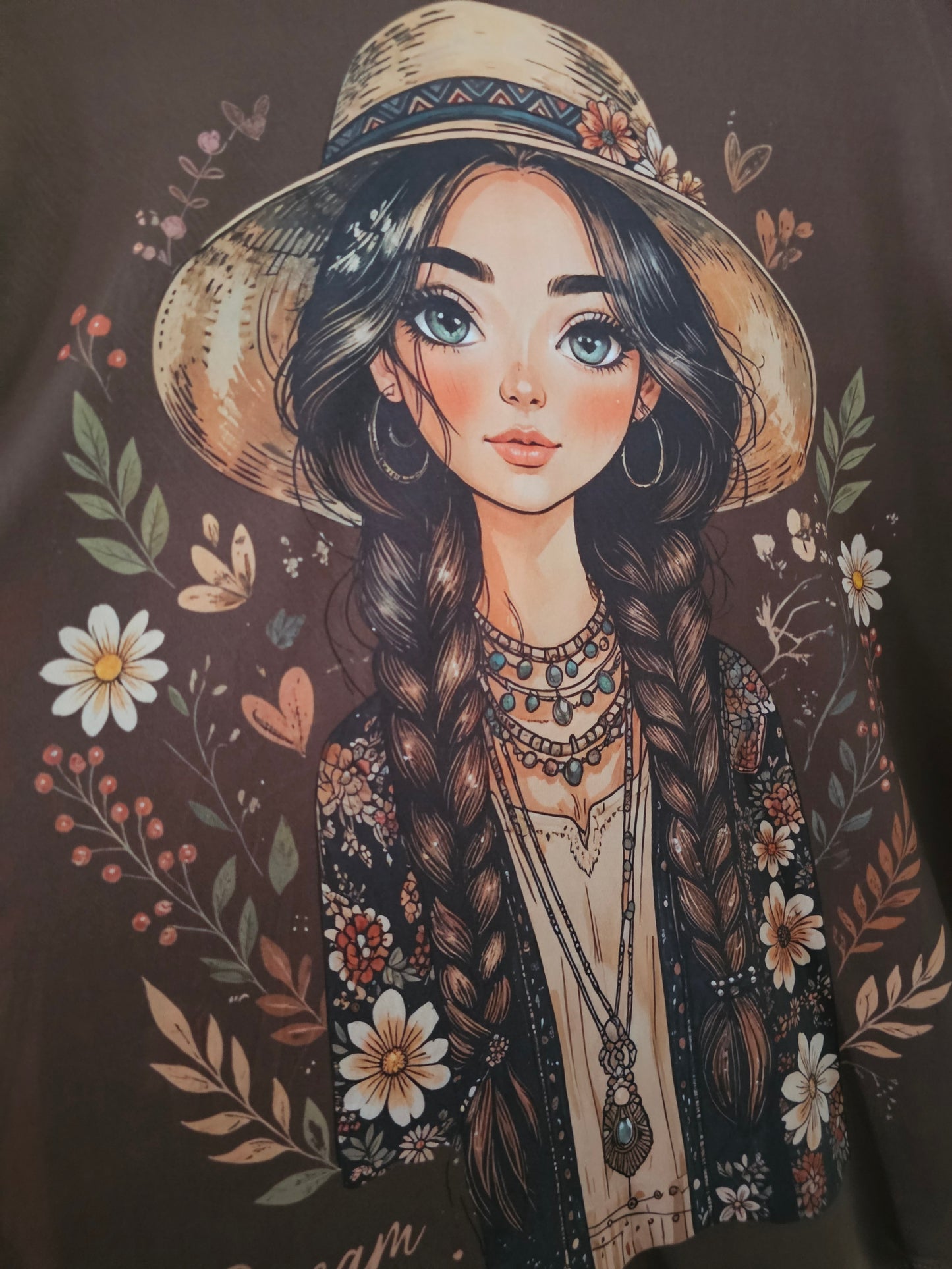 Teeshirt évasé femme hippie