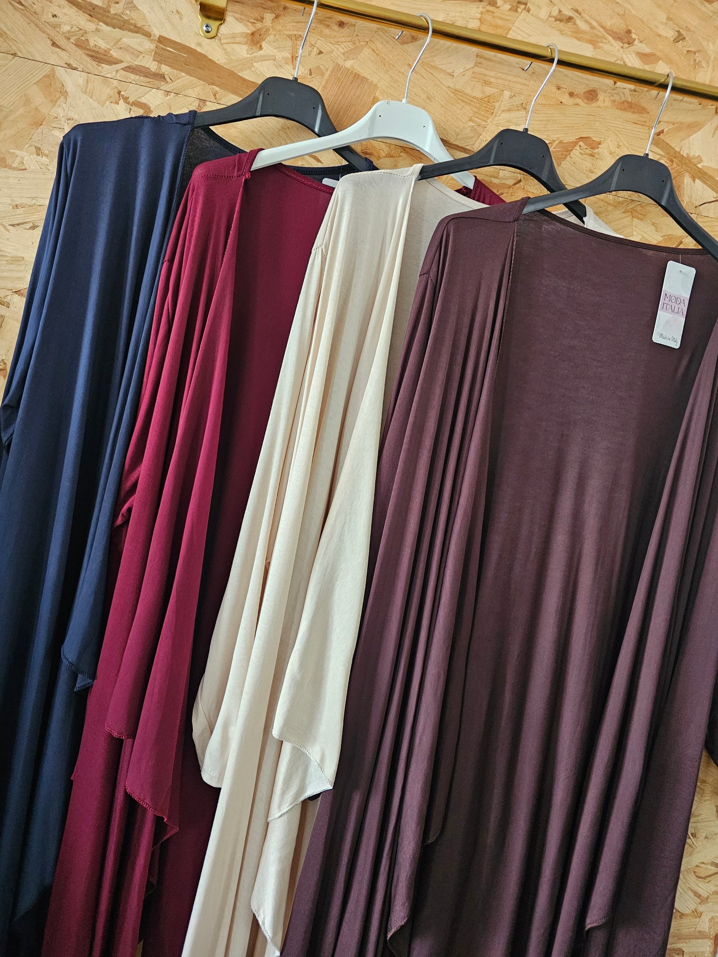 Gilet fluide long drapé devant
