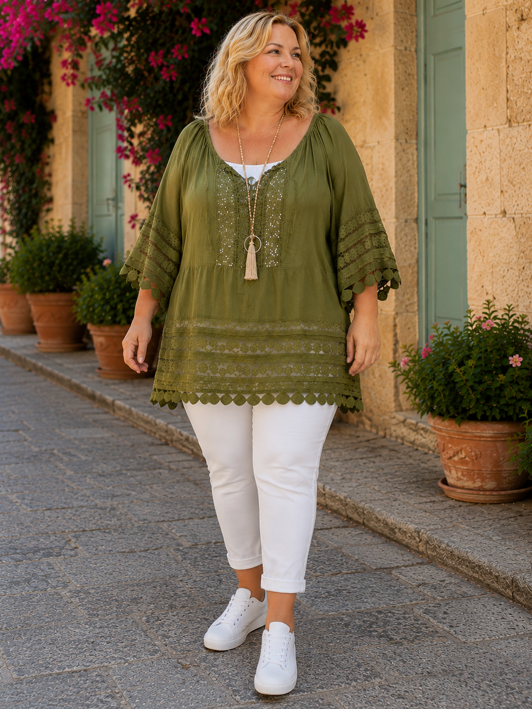 Tunique bohème chic voile de coton