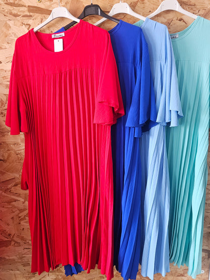 Robe évasée,  plissé soleil