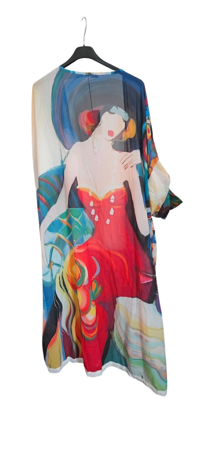 Kimono motif "femme années 20 "