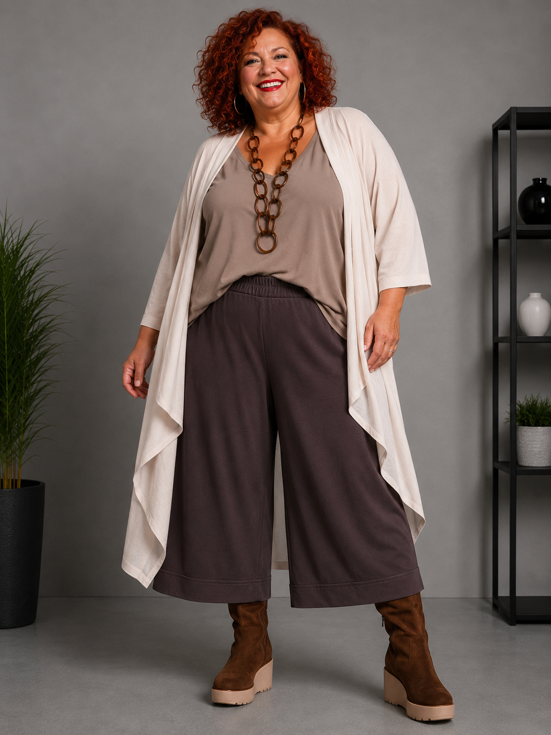 Pantalon 7/8eme à revers