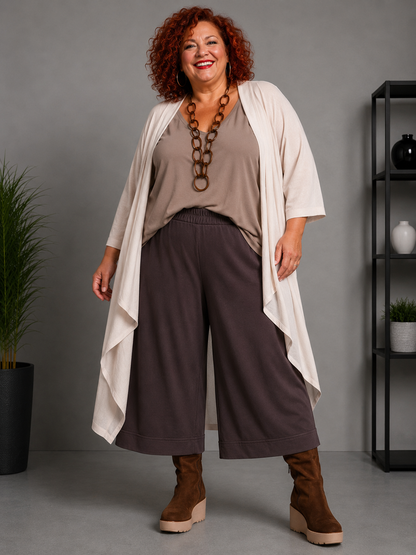 Pantalon 7/8eme à revers