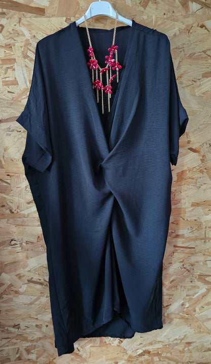Robe effet nœud drapé devant
