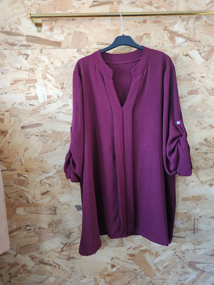 Tunique chemise col mao