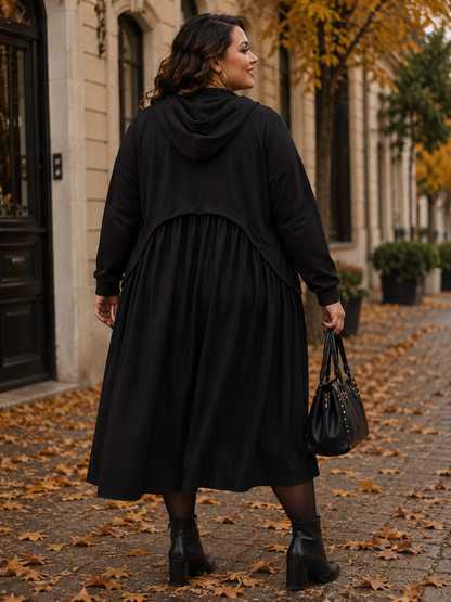 Robe effet sweat superposé