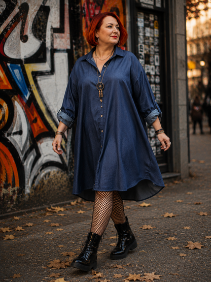 Robe chemise jean