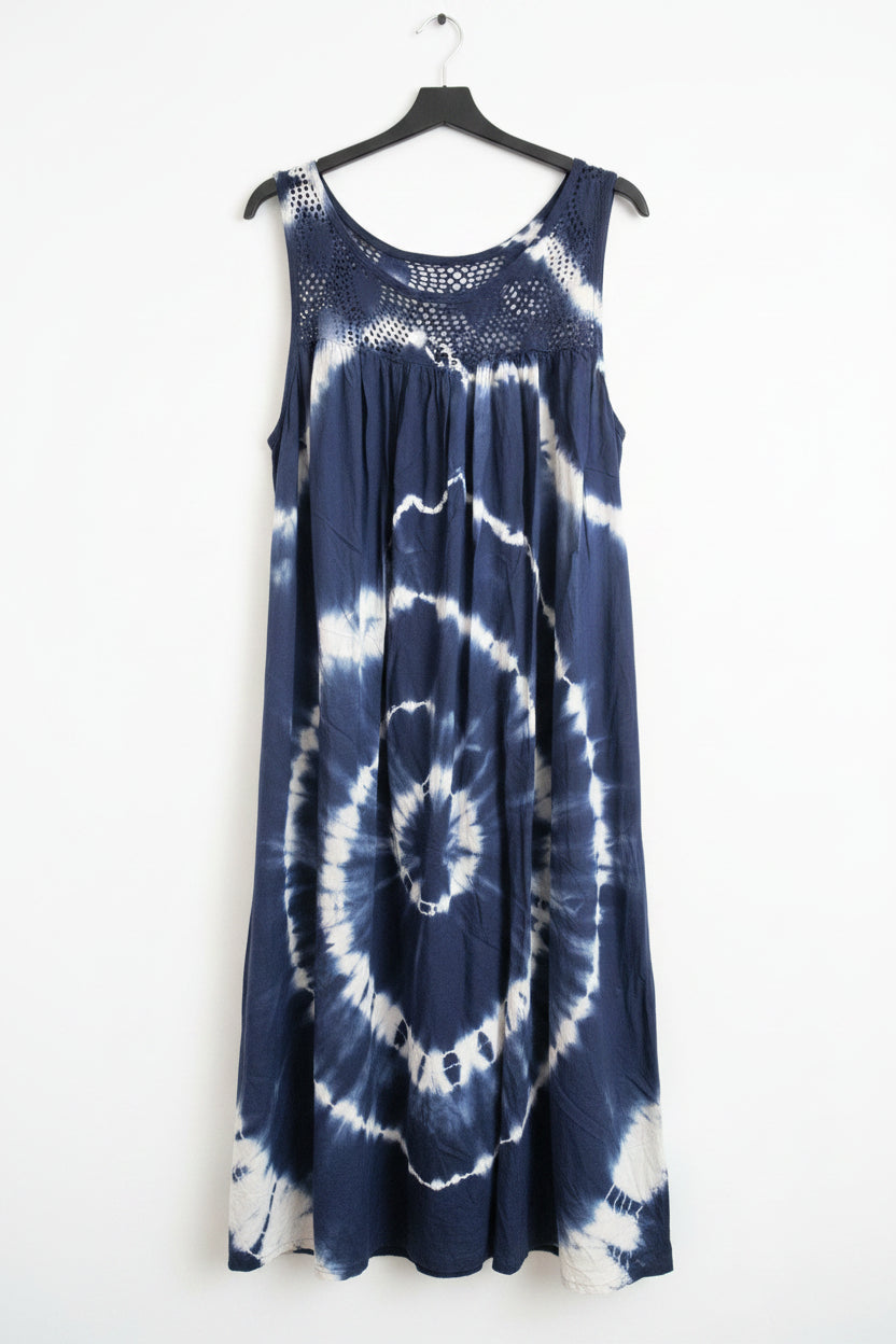 Robe tie and die mi longue