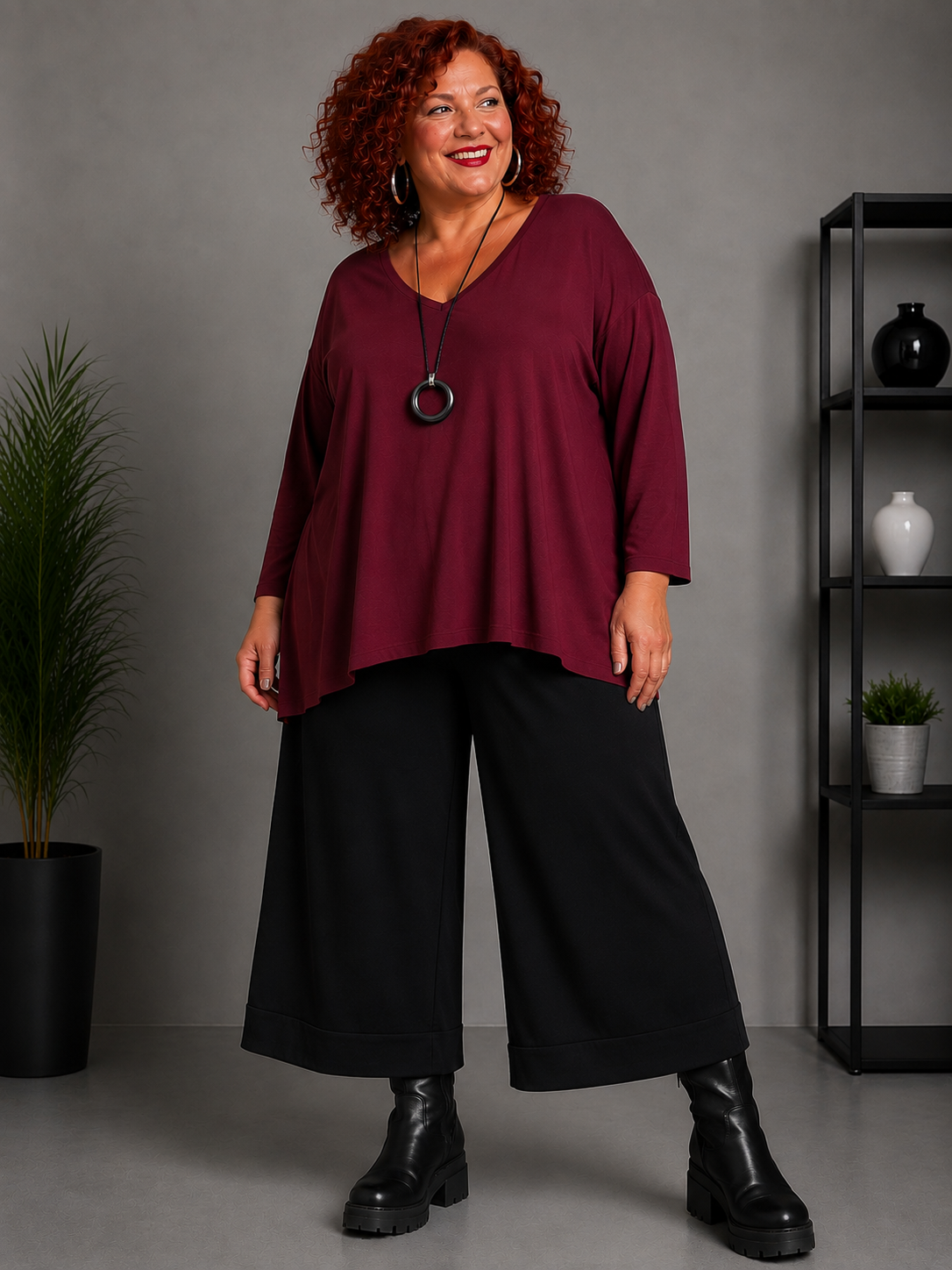 Pantalon 7/8eme à revers