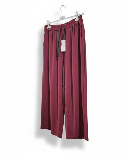 Pantalon palazzo coton stretch confortable
