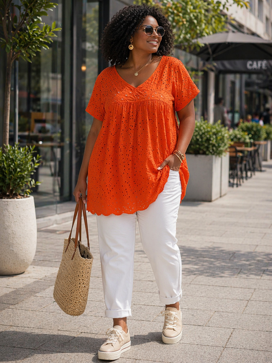 Tunique broderie anglaise