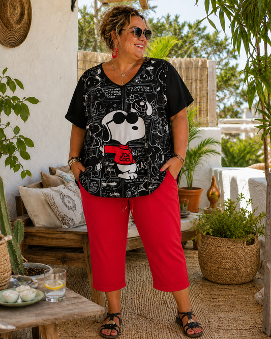 Teeshirt évasé Snoopy