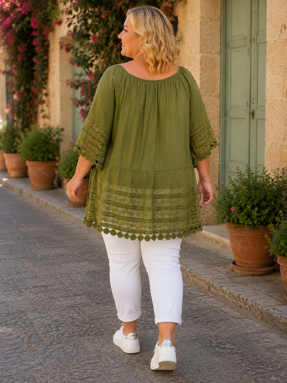 Tunique bohème chic voile de coton