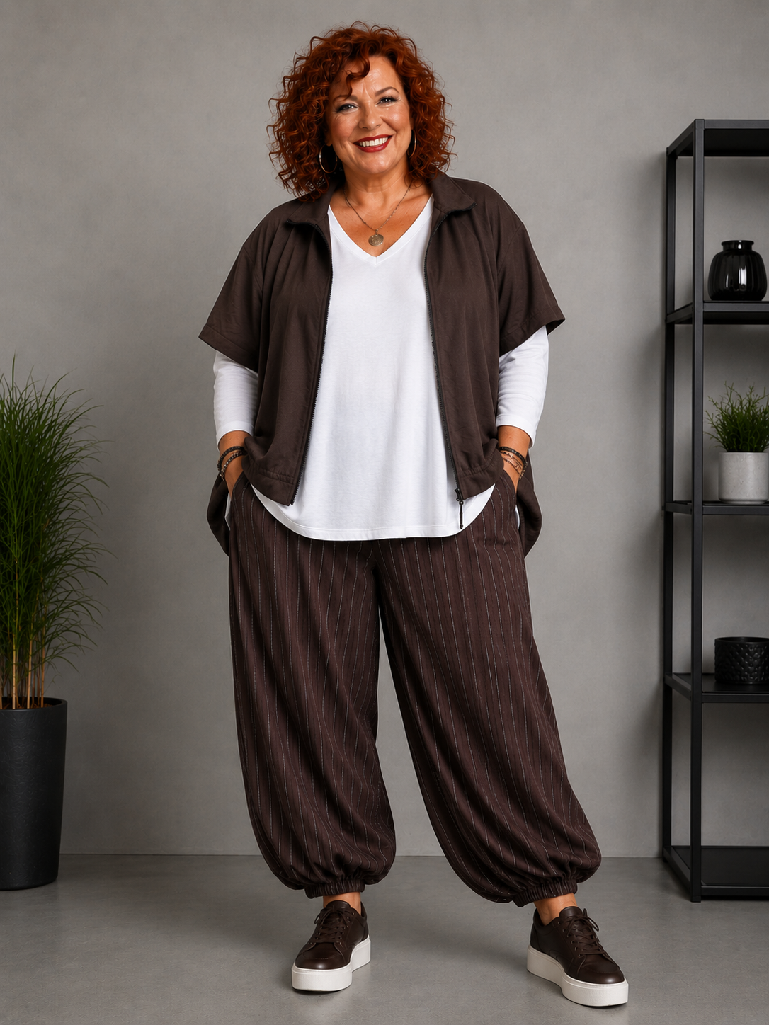 Pantalon Aladin,  rayures tennis