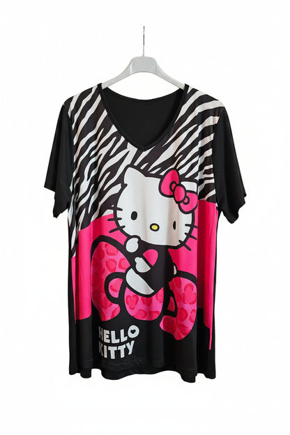 Teeshirt évasée jolie Kitty