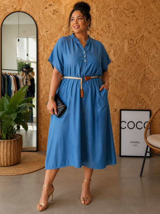 Robe tencel jean