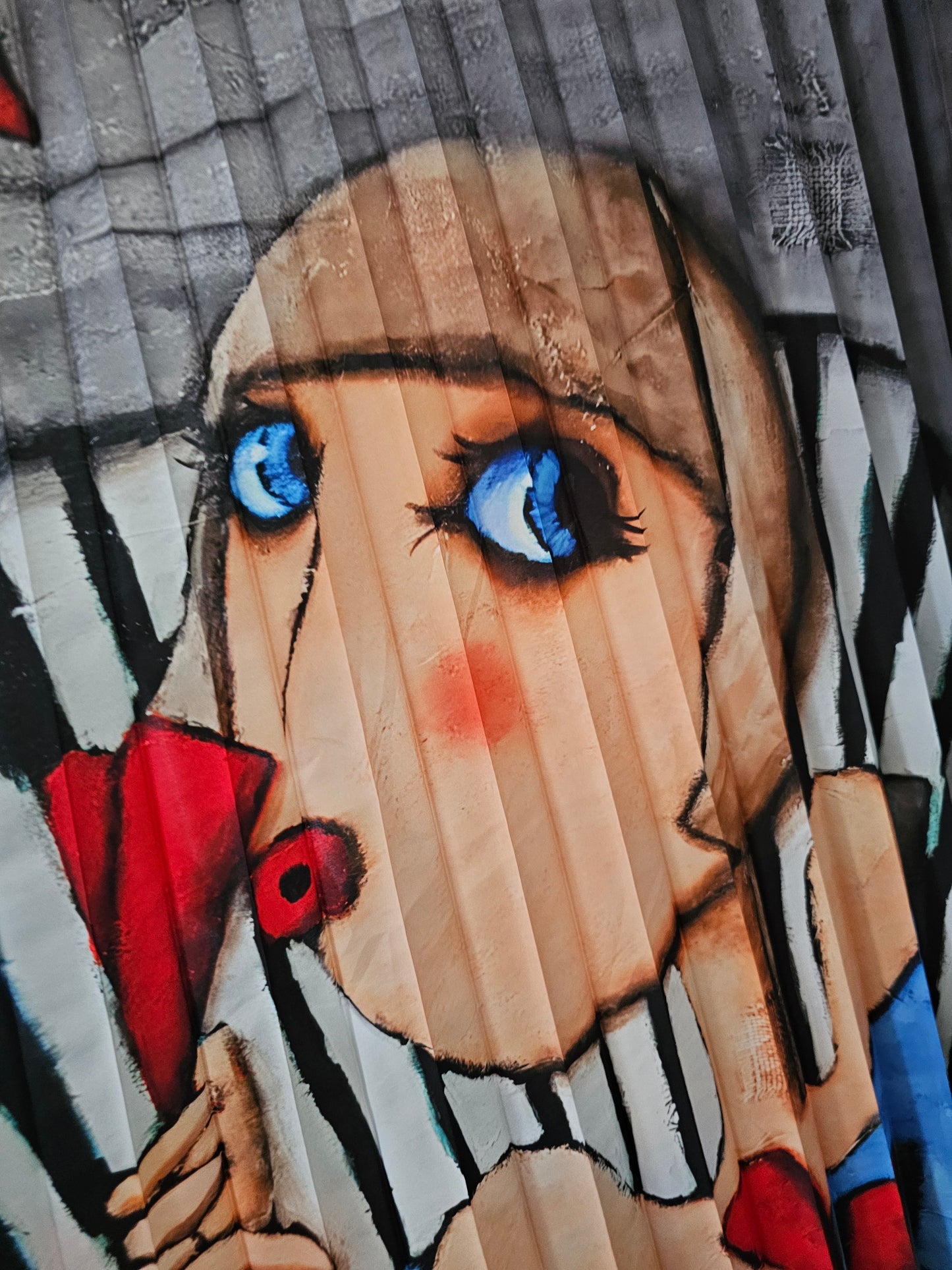 Robe plissée femme graphique