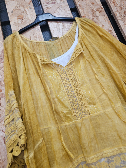 Tunique bohème chic voile de coton