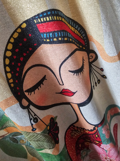 Robe courte évasée ou débardeur long en maille lurex