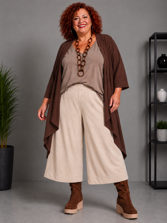 Pantalon 7/8eme à revers