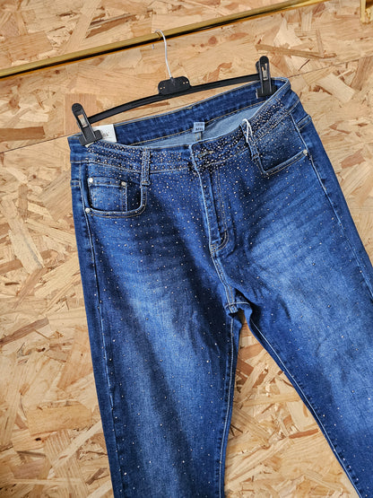 Jeans Mum strass