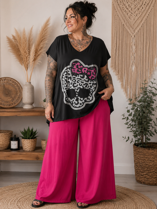 Teeshirt évasé calavera so cute