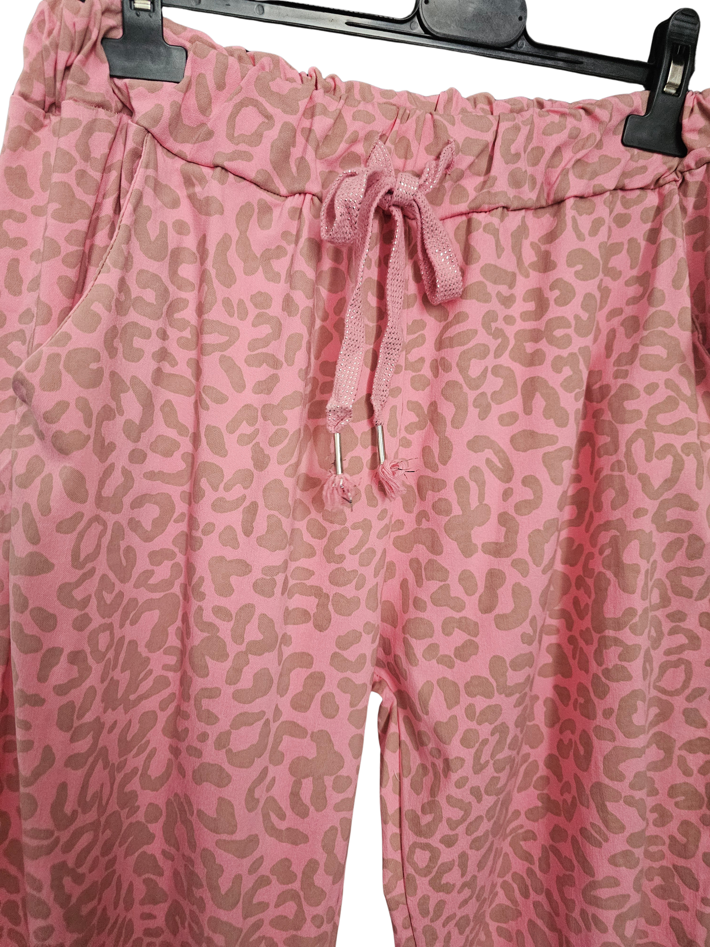 Pantalon ultra stretch léopard pastel