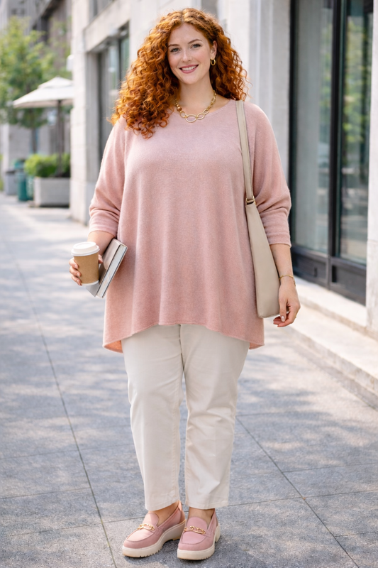 Pull léger coupe "rectangulaire "