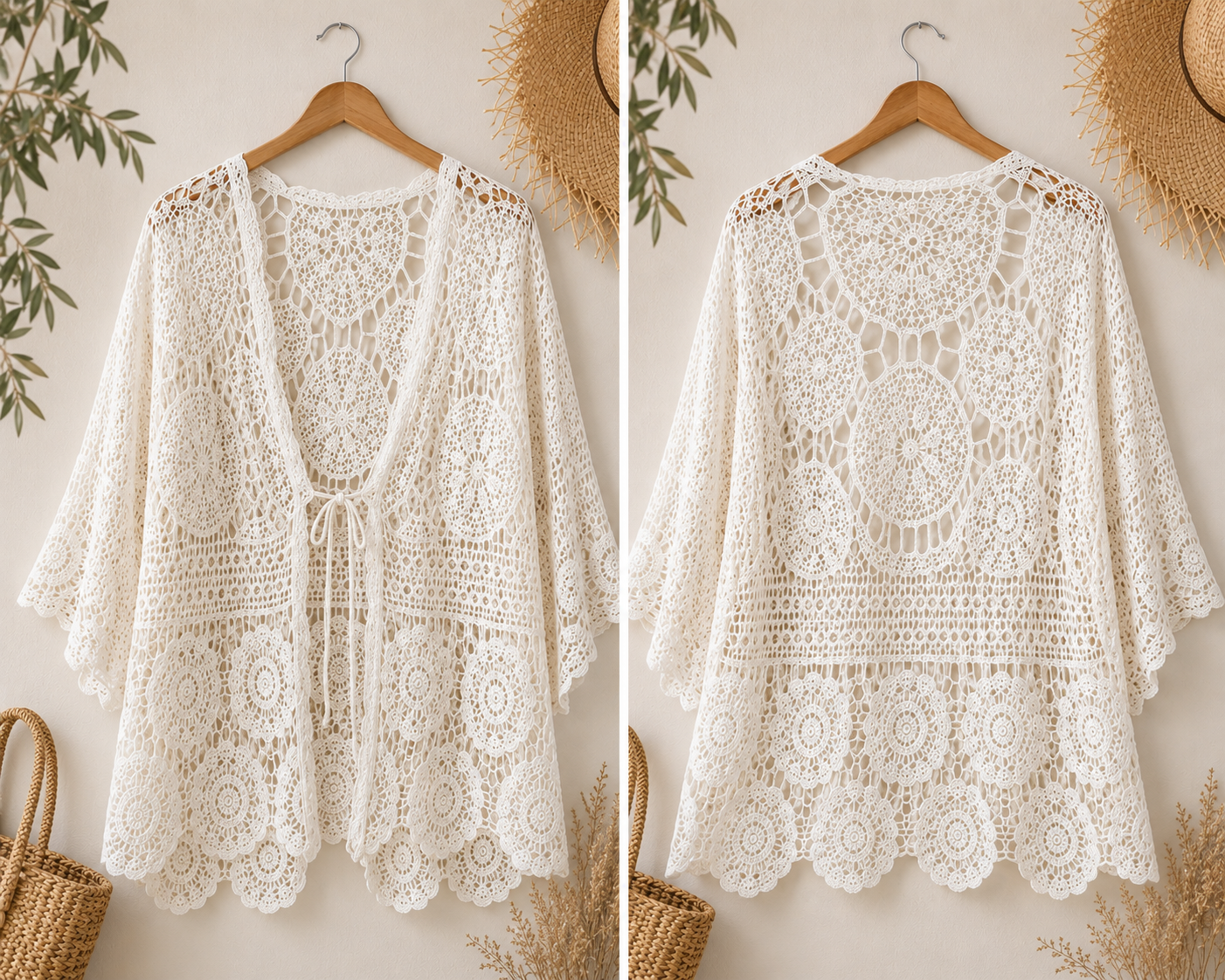 Gilet de crochet en coton