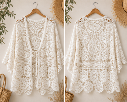 Gilet de crochet en coton