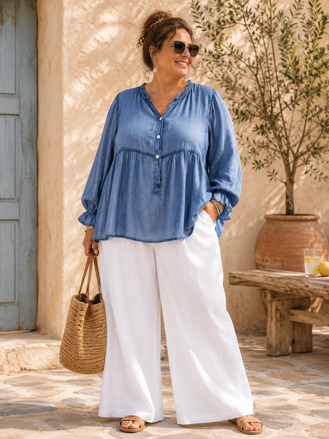 Chemise bohème voile de coton