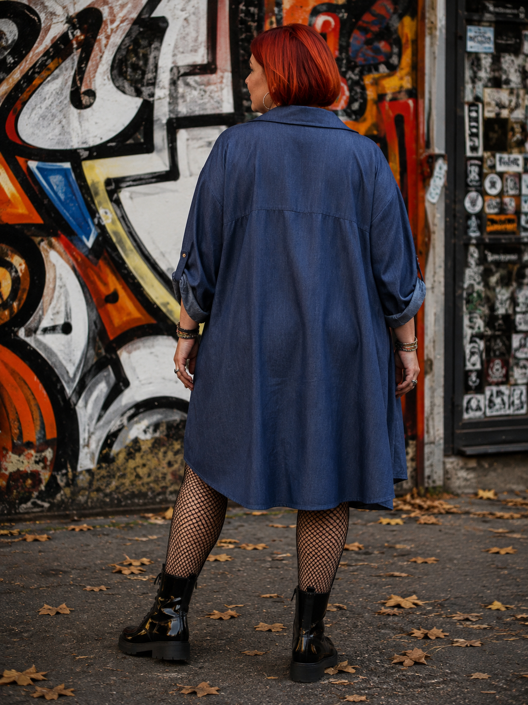 Robe chemise jean