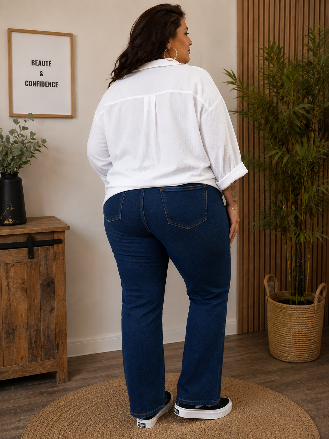 Jeans regular bleu brut
