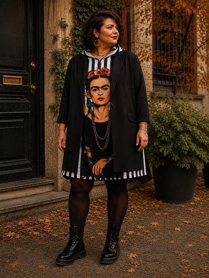 Robe tunique capuche Frida