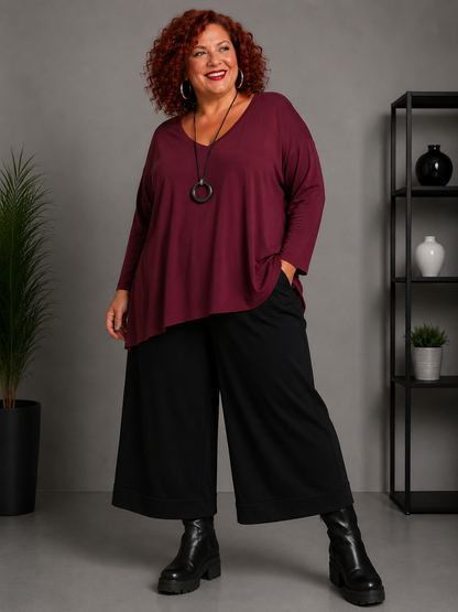 Pantalon 7/8eme à revers