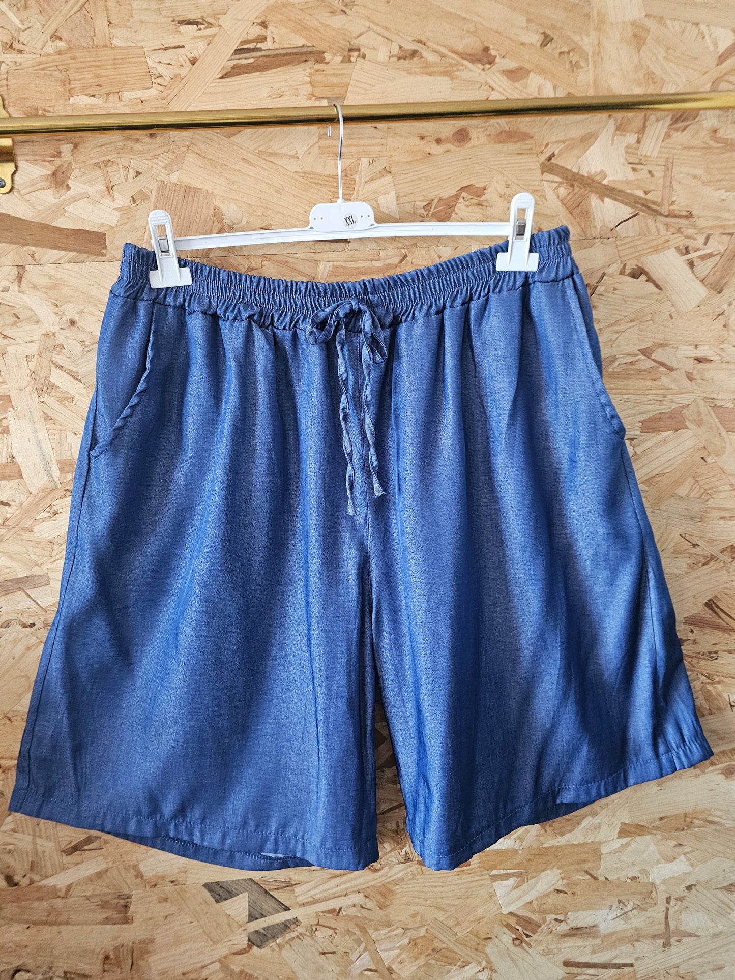Bermuda couleur jeans en tencel