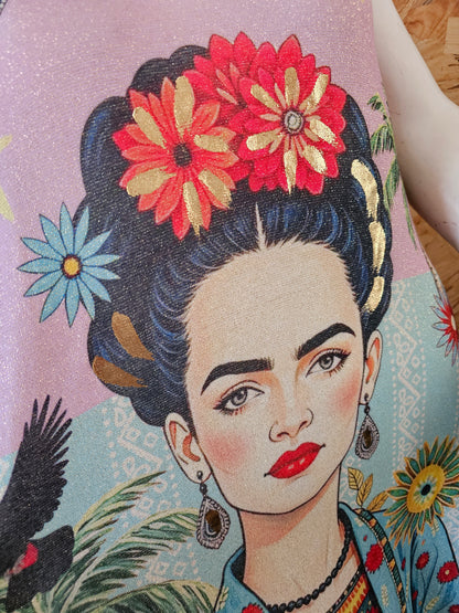 Robe Frida longue à bretelles