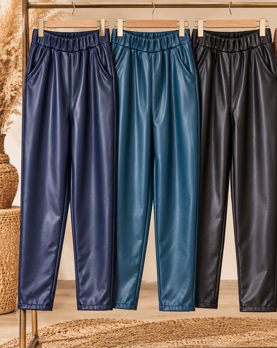 Pantalon simili cuir coupe jeggings