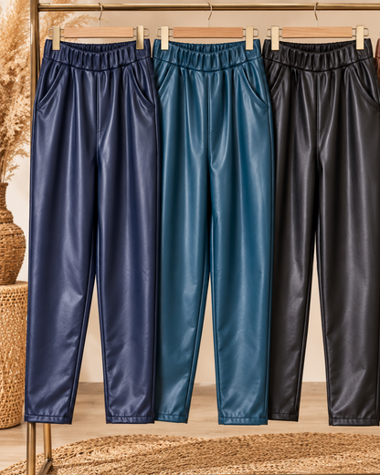Pantalon simili cuir coupe jeggings