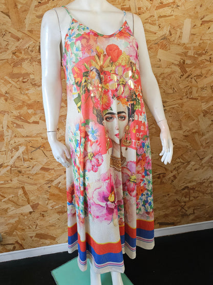 Robe longue à bretelles Frida