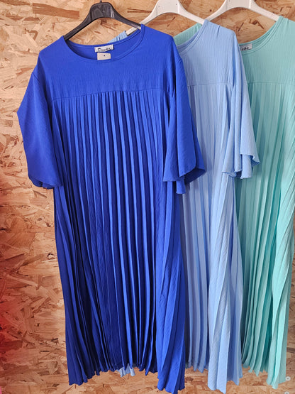 Robe évasée,  plissé soleil