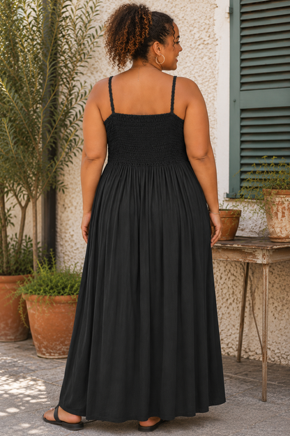 Robe buste crochet et dos smocké
